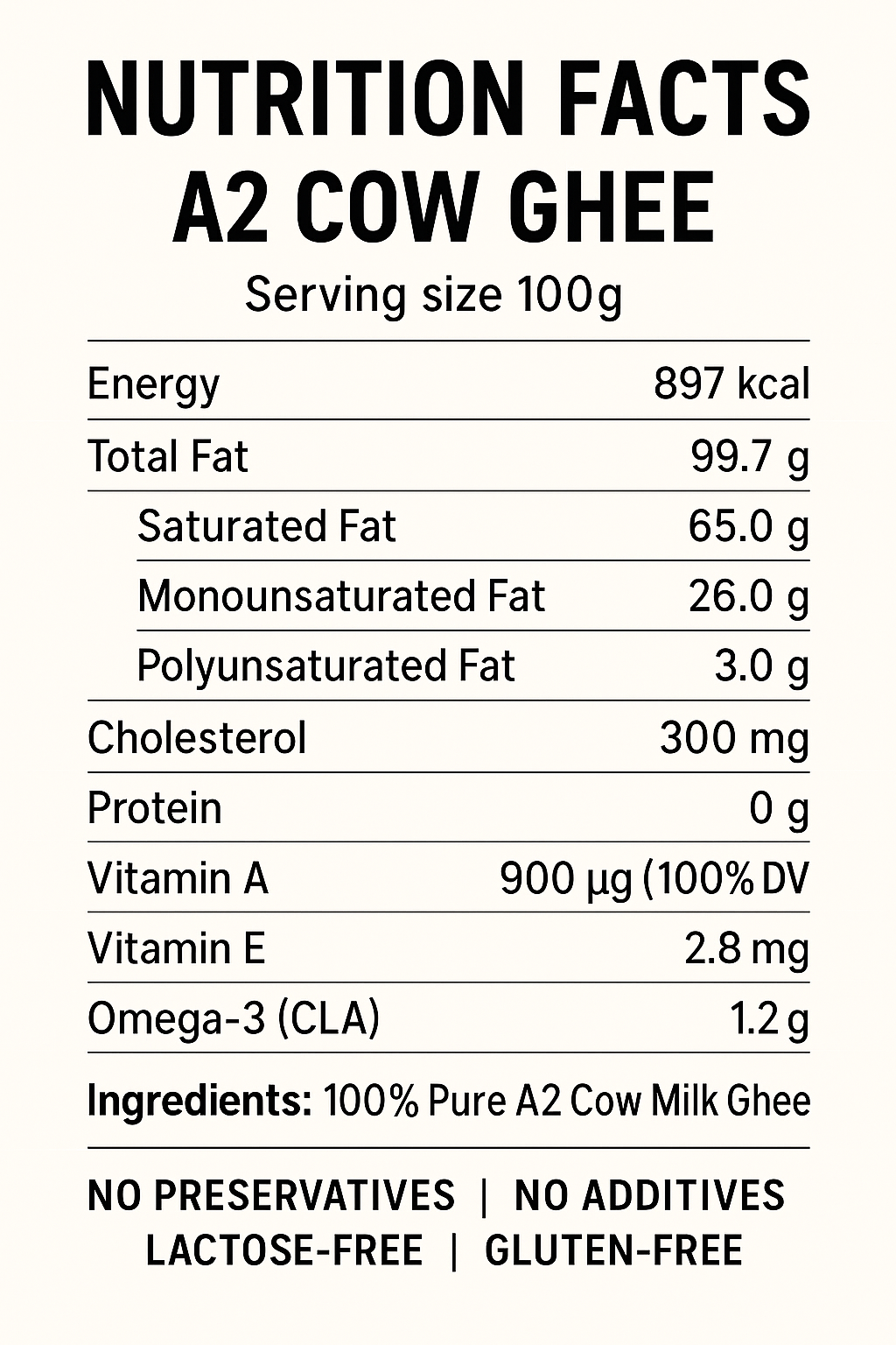 Desi Gir Cow Pure A2 Ghee